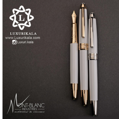 خودنویس لاکچری  MONT BLANC  مدل MEISTERSTUCK SOLITAIRE DOUE STAINLESS STEEL CLASSIQUE ROLLERBALL