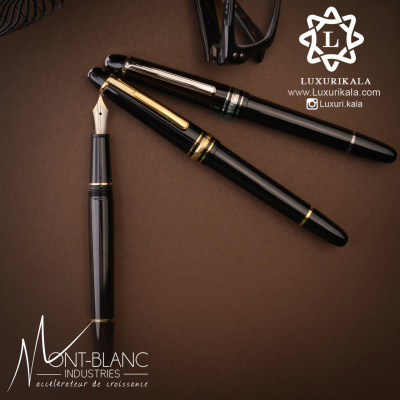 خودنویس لاکچری  MONT BLANC  مدل MEISTERSTUCK SOLITAIRE DOUE STAINLESS STEEL CLASSIQUE ROLLERBALL